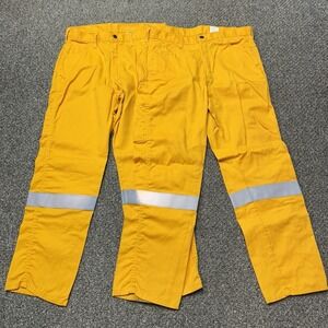 2 Crude FR Fire Resistant Yellow Reflective Work Pant  Mens 34x30 YEL-7952